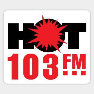 Hot 103.5 WQHT Radio Sticker